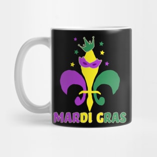 Mardi Gras Fleur De Lis Mask Mug